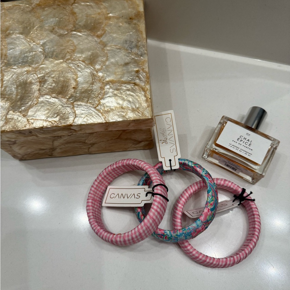 Lilly Pulitzer inspired bracelet set